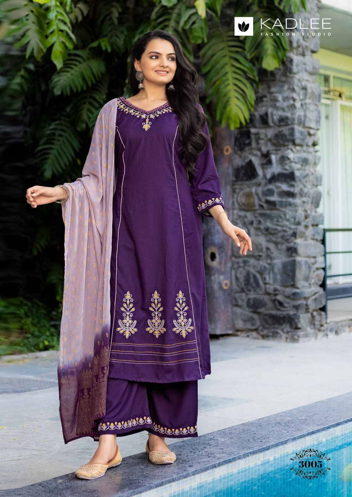 Amrita By Kadlee 3001 To 3006 Series Stylish Fancy Colorful party wear dresses At Wholesale Price